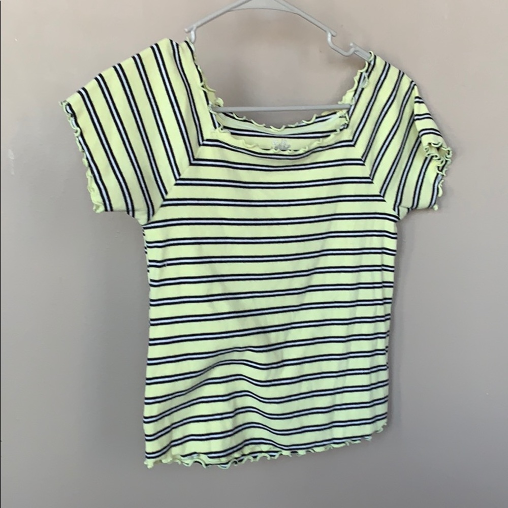 justice striped crop top